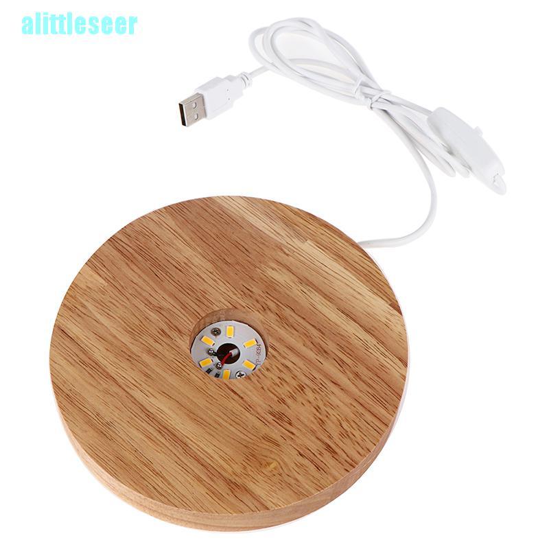 Đế Gỗ Có Đèn Led Xoay Được Tiện Dụng