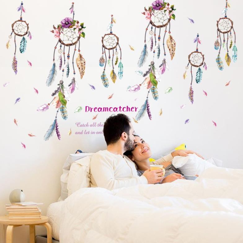 [XẢ HÀNG] Decal dán tường ⚡ FREESHIP ⚡ Dreamcatcher - decal dán trang trí phòng ngủ đẹp, dễ thương AmyShop tại HCM