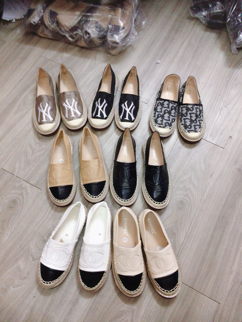 giày lười slip on da đế cói | BigBuy360 - bigbuy360.vn