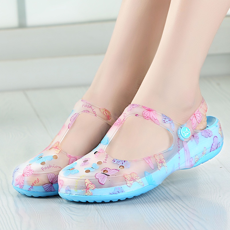 Giày sandal crocs đế xuồng thời trang đi biển cho nữ