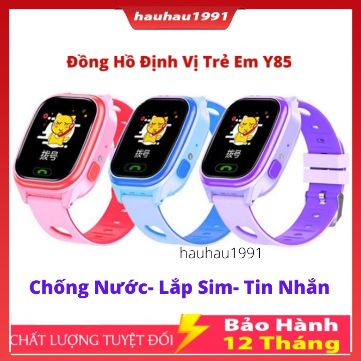 Đồng Hồ Thông Minh Trẻ Em Chống Nước Y85 Lắp Sim Nghe Gọi 2 Chiều, Định Vị, Có Game - Tiếng Việt- Pin Khỏe Giá Siêu Rẻ | BigBuy360 - bigbuy360.vn