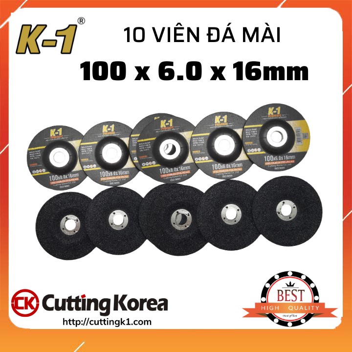 10 viên ĐÁ MÀI SẮT 100| Đá mài K1 100 | Đá mài phi 100