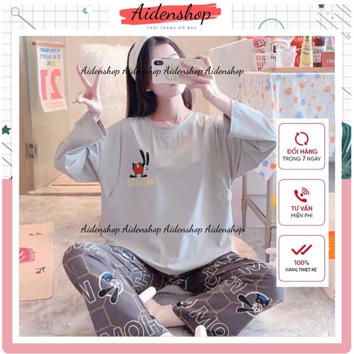 BỘ SAU SINH VÀ BẦU 2 in 1 cotton