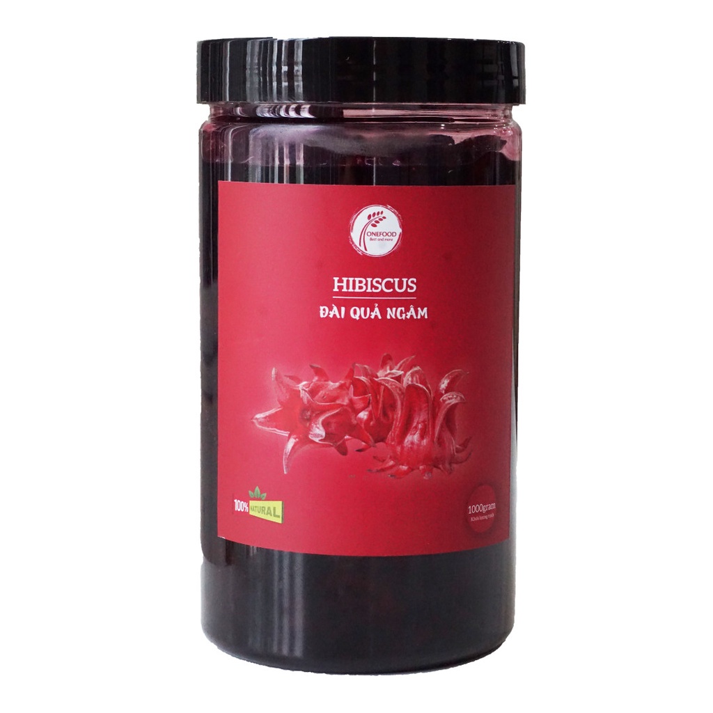 Đài quả ngâm Hibiscus Onefood - hộp 1kg  - Hàng chính hãng