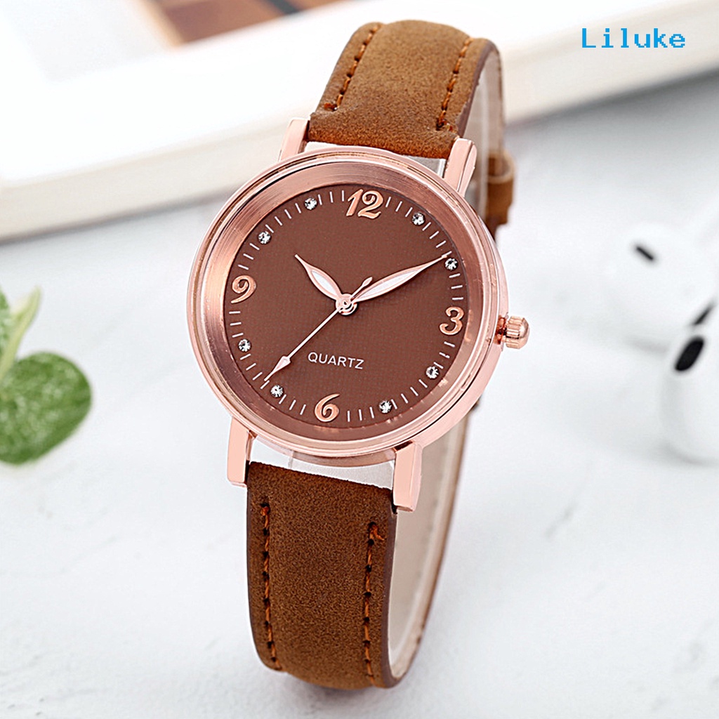 Đồng Hồ Đeo Tay Phát Quang Liluke Thiết Kế Đục Lỗ Có Thể Điều Chỉnh Dành Cho Nữ Mặc