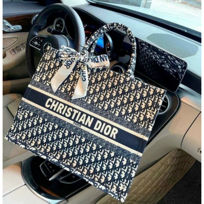 Túi chéo Dior 2 màu Đen và Hồng - Túi xách nữ Dior size 35 chất đẹp đựng được laptop (tặng kèm khăn lụa)ui