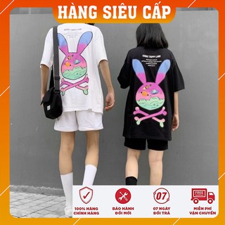 [Ảnh thật tự chụp] Áo thun tay lỡ hình thỏ cực đẹp cho couple