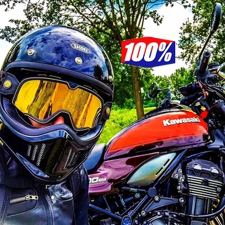 Kính bảo hộ 100% phong cách retro cho xe mô tô harley 100%