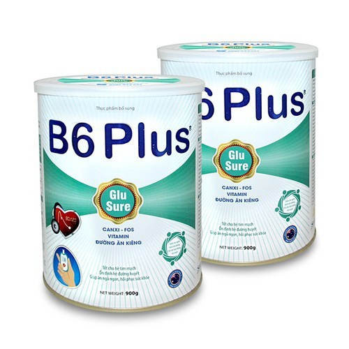 Combo 2 hộp sữa bột dành cho người tiểu đường B6 Plus 900gr