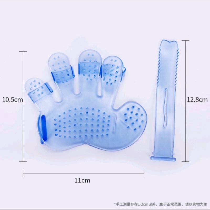 Găng tay chải tắm Massage cho chó mèo ( Màu sắc ngẫu nhiên)