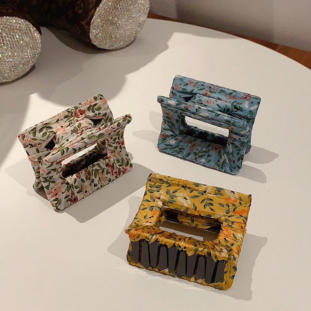 Kẹp Tóc Cá Mập Hình Vuông Lớn Lấp Lánh Cho Nữ