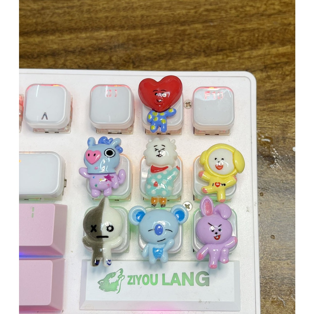 Keycap lẻ anime BTS Bangtan đẹp lung linh keycaps(0029_CH)