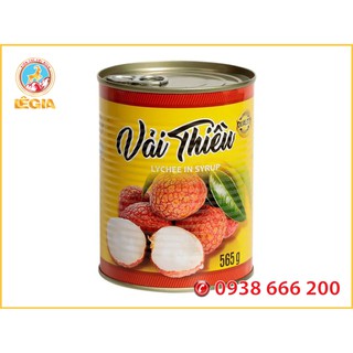 Vải Thiều Ngâm Đường Đóng Lon (CLB) 565G