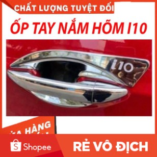 Ốp Tay Nắm Hõm Cửa Xe HUYNDAI I10 2014-2020 HATBACK,SEDAN Nhựa Abs Mạ Crom Sáng Bóng Cao Cấp Không Phai- FREE SHIP