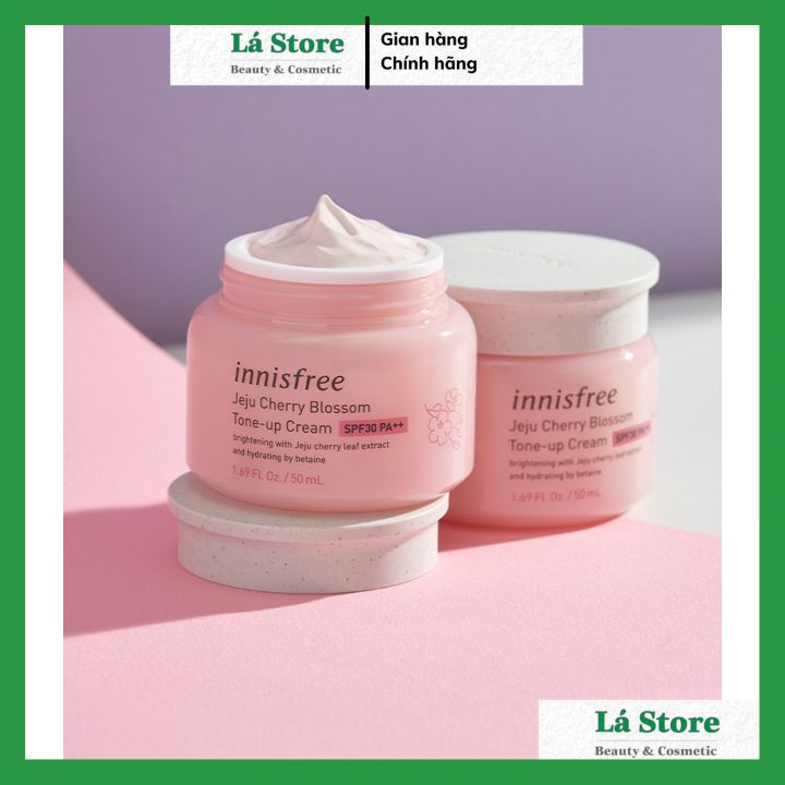 Kem dưỡng Innisfree Jeju Cherry Blossom Tone-up Cream 50ml - Kem dưỡng Innisfree trắng da bật tone