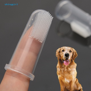 Bộ 2 Super Soft Silicone Pet Finger Toothbrush Teddy Dog Brush Tartar Remover