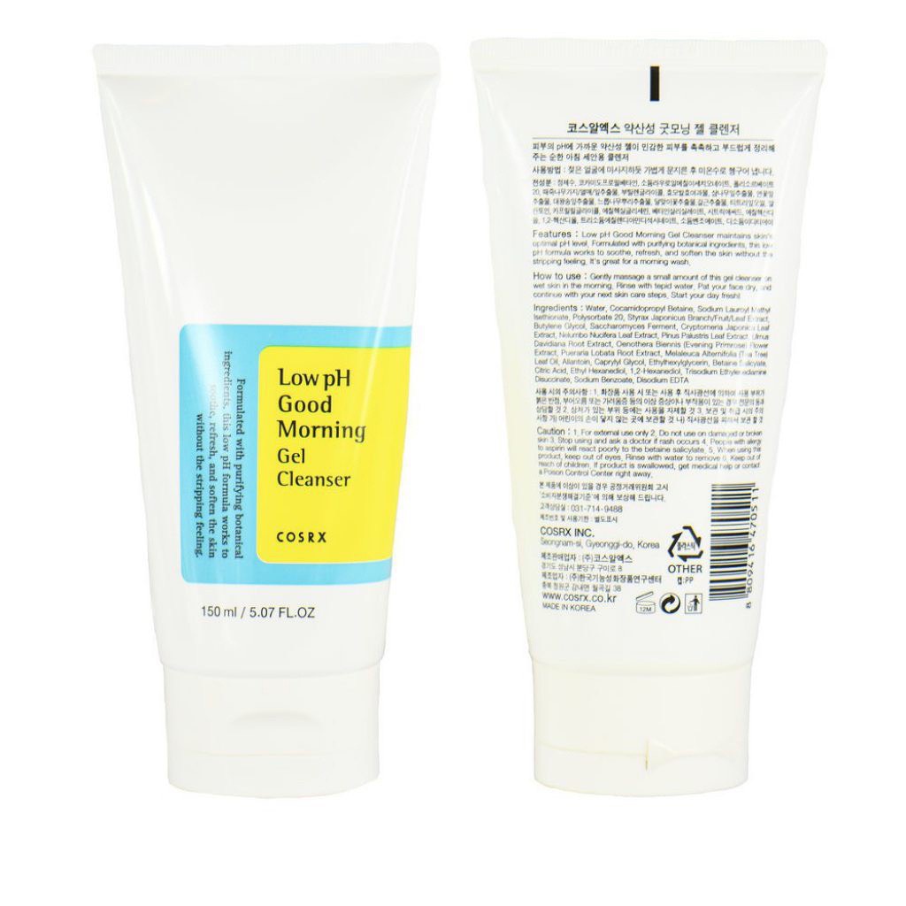 Sữa rửa mặt Cosrx Low Ph Good Morning Gel Cleanser 150ml - Gel rửa mặt dịu nhẹ low PH