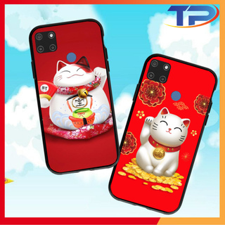 Ốp lưng Realme C20 / C17 / C15 / C12 / C11 / C3i / C3 / 7 / 7i / 7 Pro Mèo Thần Tài 03