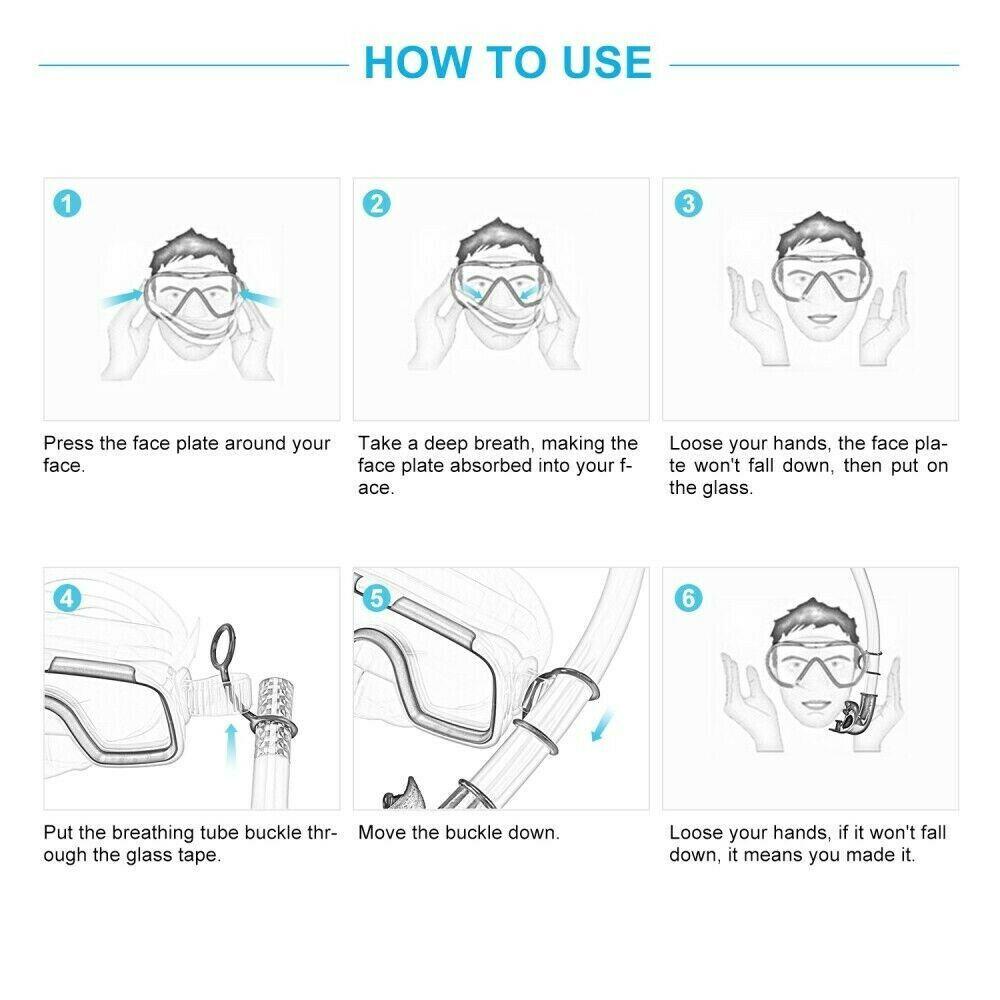 Danilo Bộ Ống Thở Và Kính Lặn Thể Thao Bằng PVC Chống Sương Mù Cho Trẻ Em