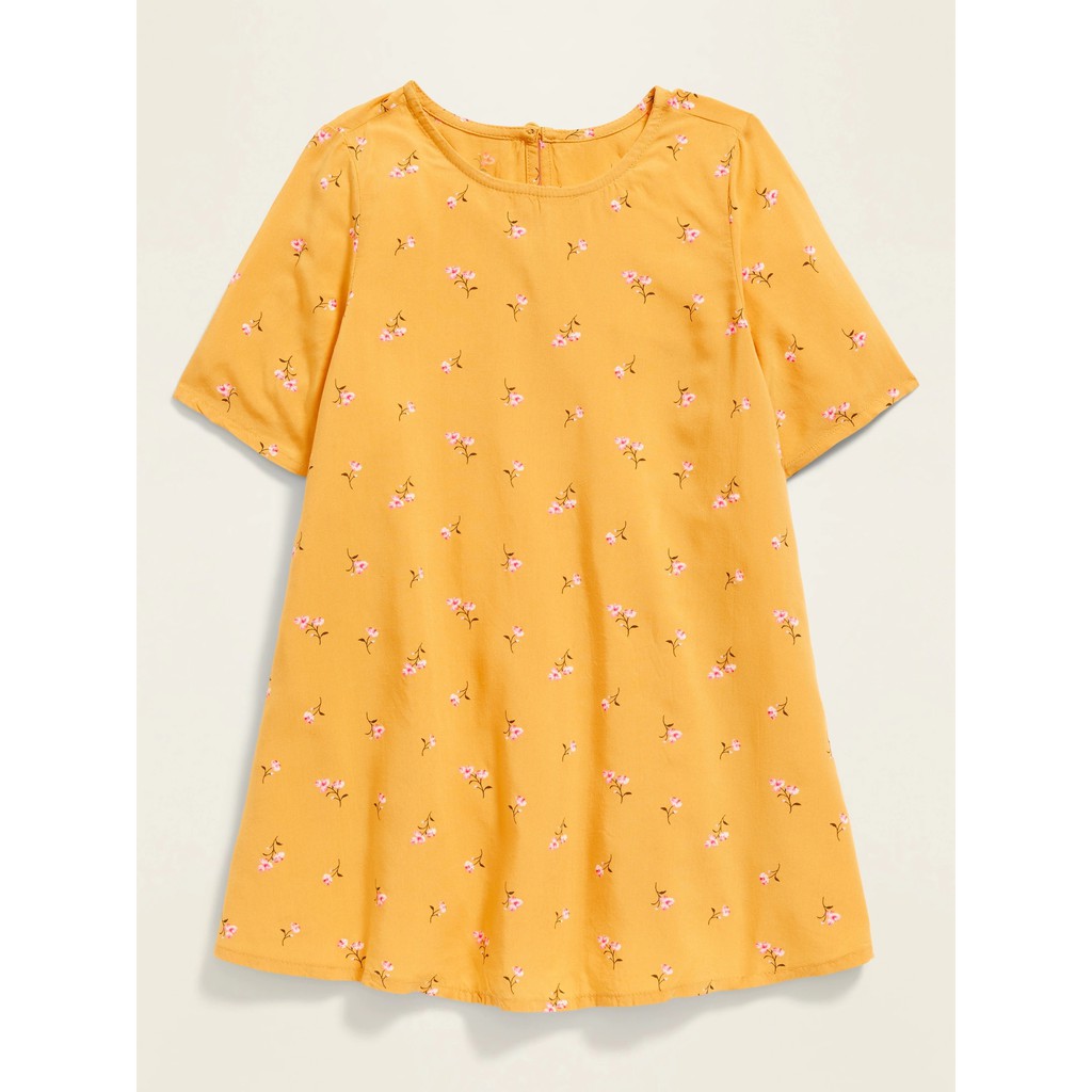 Đầm bé gái chính hãng Old Navy nhập từ Mỹ - Printed Elbow-Sleeve Swing Dress