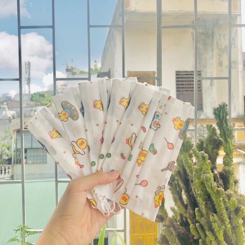 KHẨU TRANG gấu hoạ tiết siêu xinhh [ khẩu trang GARCOTEX ] | BigBuy360 - bigbuy360.vn