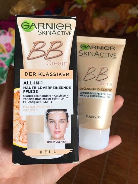 KEM NỀN GARNIER SKINACTIVE  BB CREME  👍. CỰC KIỀM DẦU TONE SÁNG TỰ NHIÊN