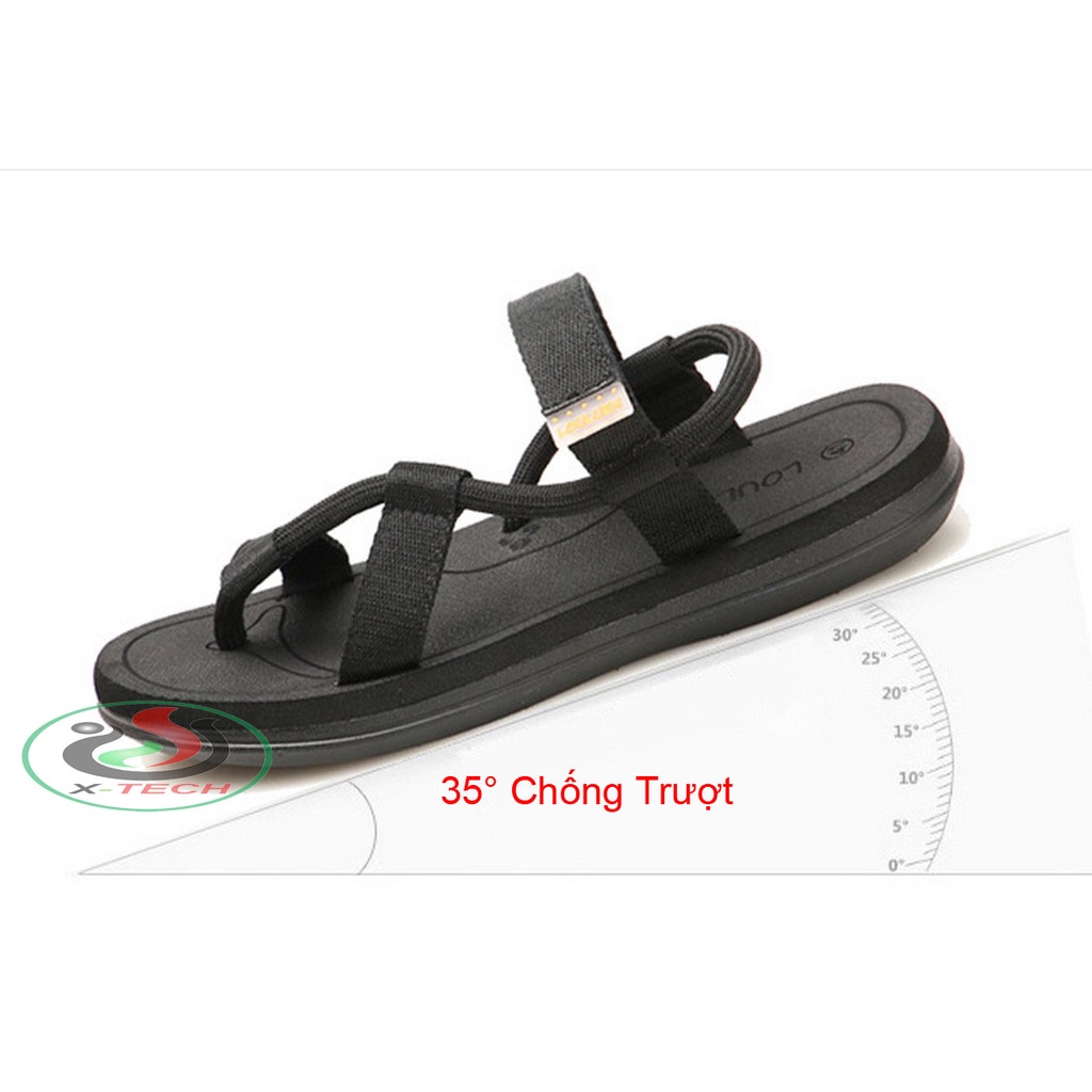 Giày Sandal xỏ ngón nam thời trang cao cấp LA-054 Đen