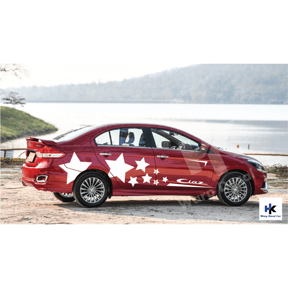 Tem xe Suzuki Ciaz phong cách thể thao- decal Ciaz