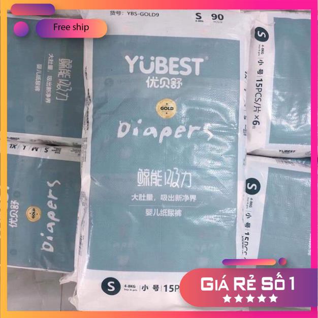 [ 💥FREESHIP + QUÀ TẶNG💥 ] Bỉm Yubest Gold/Angle/Natu/Night dán/quần nội địa Trung S90/M84/L78/XL72