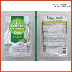 Thùng 24 hộp -  Mì Cuộn Hộp đôi Konjac Excook VinaKonnyaku 120gr - Ăn kiêng, Keto, DAS, tiểu đường