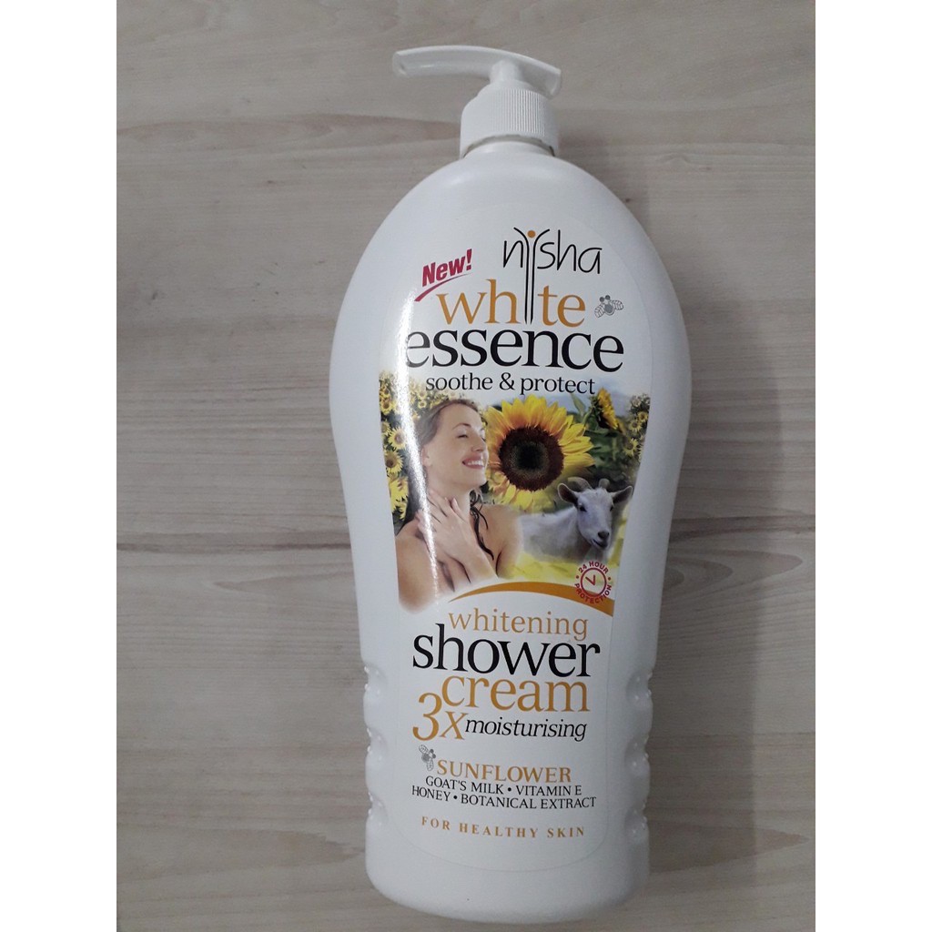 Sữa tắm trắng da Nysha White Essence hoa hướng dương 1.1 lít