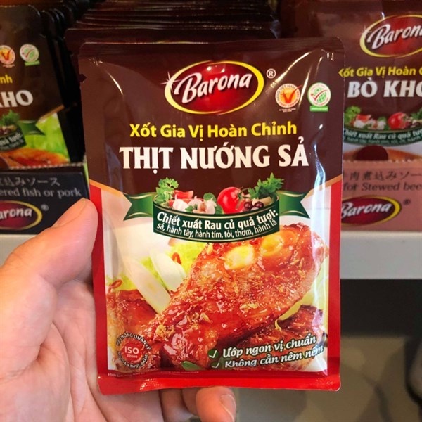 Xốt Gia Vị Hoàn Chỉnh Barona - Thịt Nướng Sả 80g