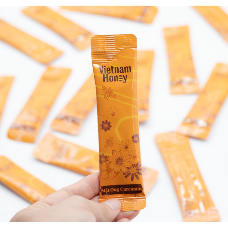 Gói mật ong nghệ Curcumin Vietnam Honey Beera(15g)