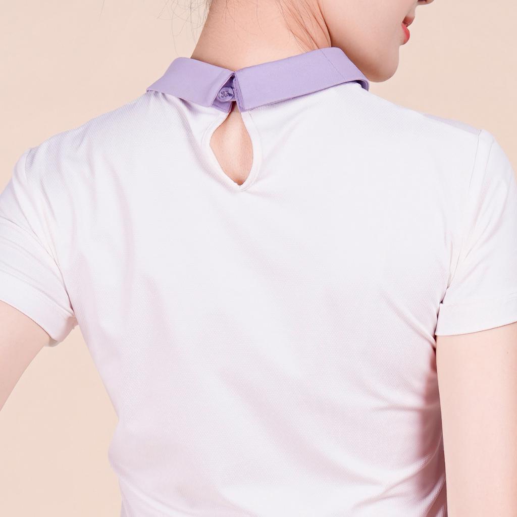 Áo Polo Phối Màu Nữ 211103 Livan Sport Co Giãn Mềm Mịn Thoáng Khí Cao Cấp
