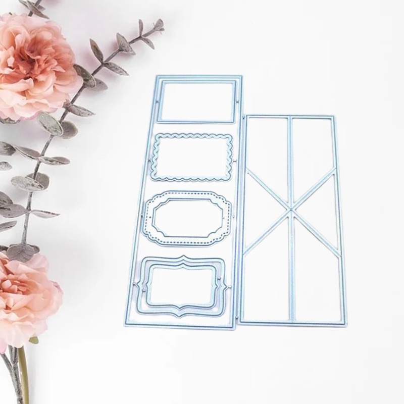 Khuôn cắt thẻ dập nổi hình phong thư bằng kim loại dùng trang trí sổ tay DIY