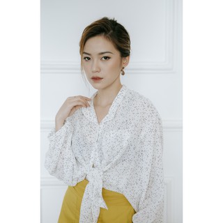 Kira Shirt | Áo sơ mi cổ tàu, tay cánh dơi rộng