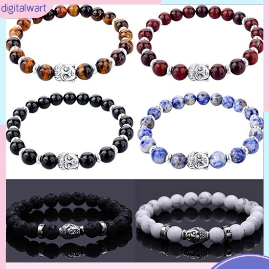 Vòng tay chuỗi hạt ngọc cẩm thạch thiên nhiên nhiều màu sắc cá tính thời trang cho nữ