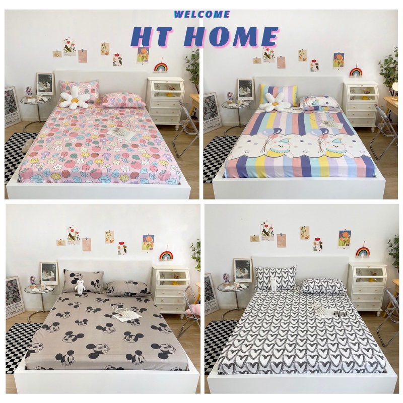 Vỏ gối ôm 35x100 bao gối ôm cotton 5D mềm mại mẫu mã đa dạng HT Home