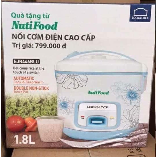 Nồi cơm điện Lock&Lock 1.8 lít - nồi cơm điện chống dính cao cấp quà tặng Nutifood