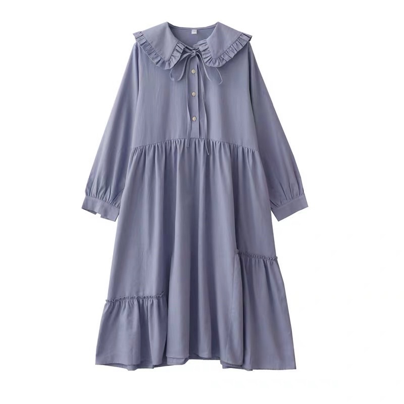 Audrey Dress - Đầm sơ mi cổ bèo - putactic