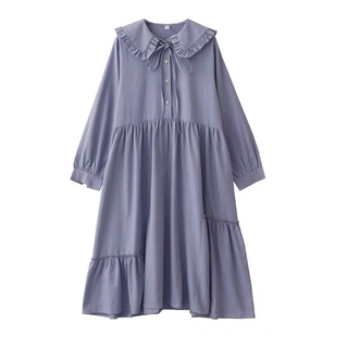 Audrey Dress - Đầm sơ mi cổ bèo - putactic
