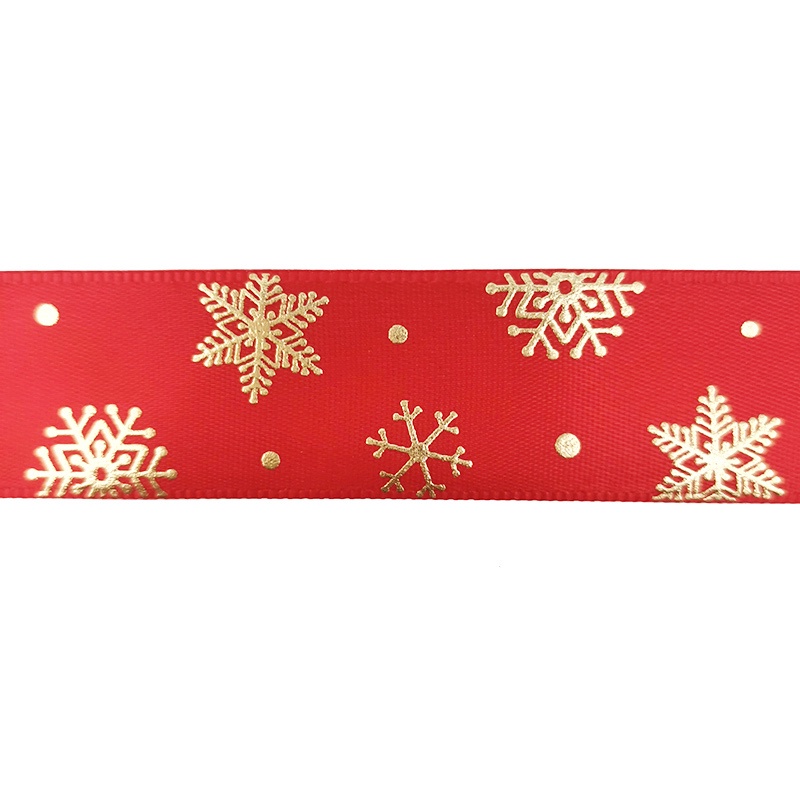 Cuộn Dây Ruy Băng Bằng Vải Satin Mạ Đồng 25mm (10 Yards) Dùng Gói Quà Giáng Sinh