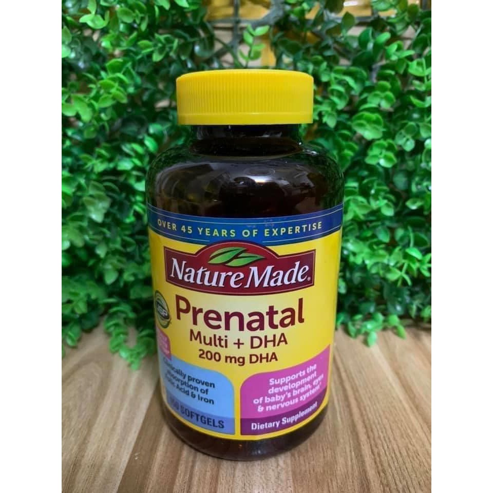 BỔ BẦU PRENATAL MULTI + DHA CỦA MỸ