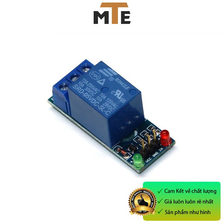 Module relay 5V, 12V 1 kênh đóng cắt thiết bị điện 10A