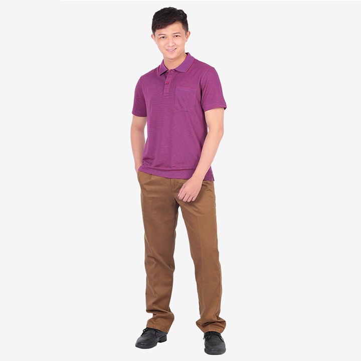 Áo thun polo nam Novelty có túi kẻ sọc 170130N