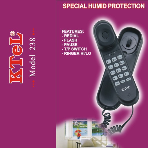 Điện thoại có dây cố định để bàn, treo tường dùng cho điện thoại văn phòng, điện thoại khách sạn, gia đình KTeL 238 | BigBuy360 - bigbuy360.vn