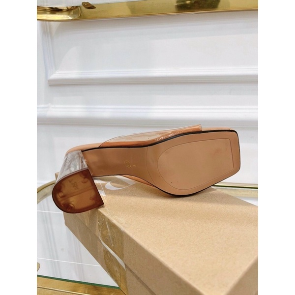 Guốc mika zara gót vuông 9cm