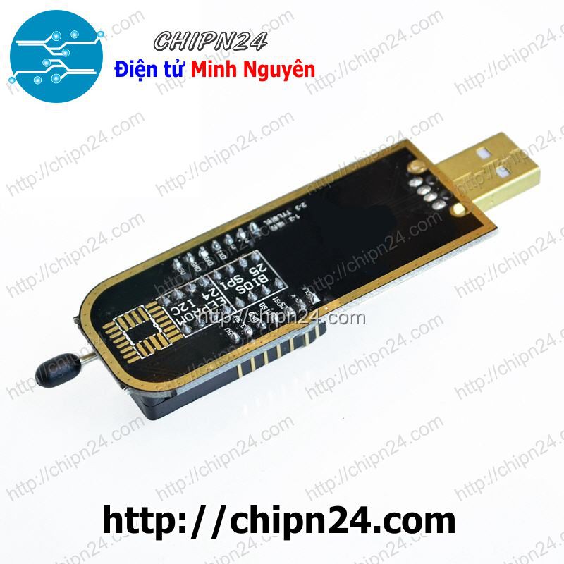 [1 CÁI] Mạch nạp CH341A Vàng nạp BIOS FLASH 24 25 qua cổng USB