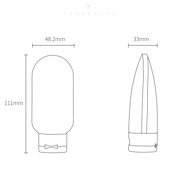 Chai chiết mỹ phẩm dầu gội sữa tắm du lịch 60ml Jordan &amp; Judy LN759