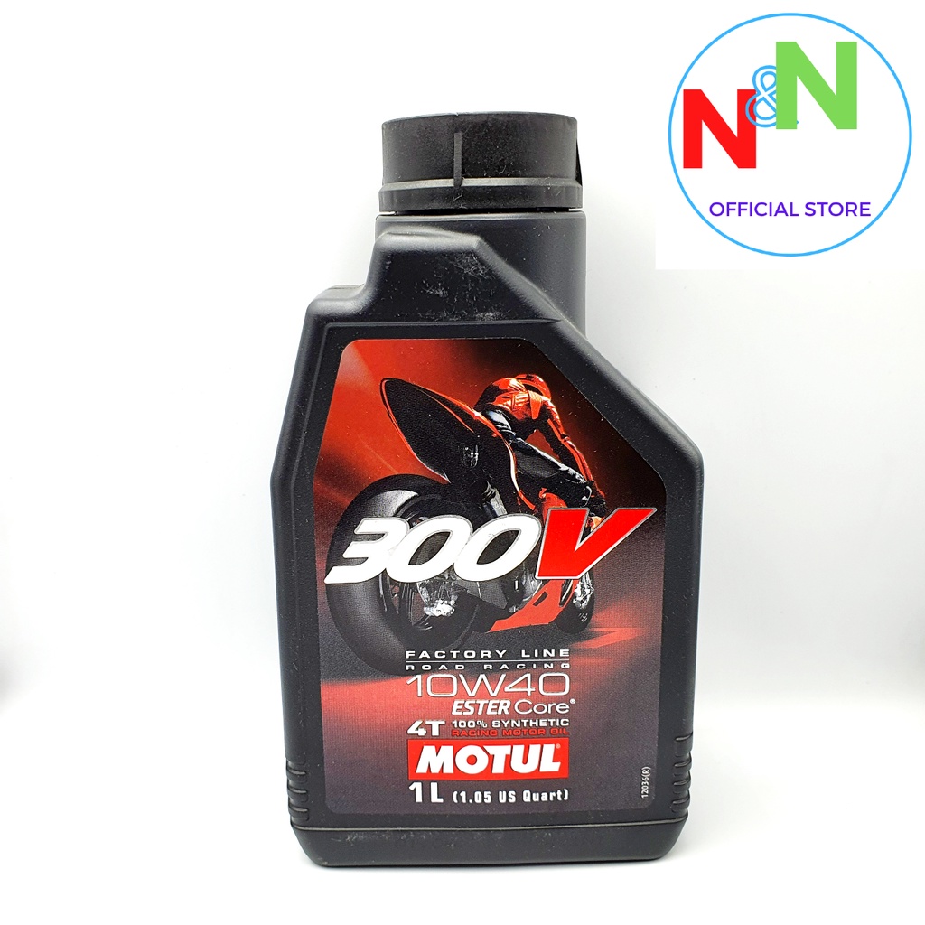Dầu nhớt xe máy siêu cao cấp MOTUL 300V FACTORY LINE ROAD RACING 10W40 - Sản xuất tại Pháp